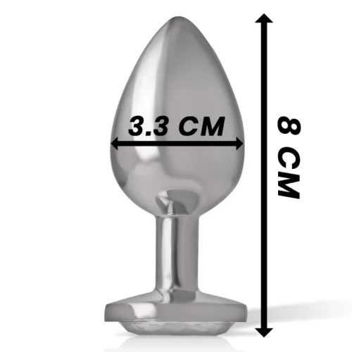 Aluminum Anal Plug with Silver Glass M – Intense