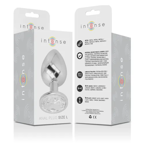 Aluminum Anal Plug with Silver Glass L – Intense