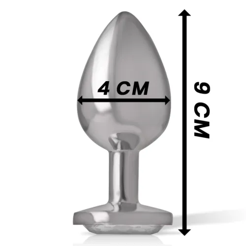 Aluminum Anal Plug with Silver Glass L – Intense