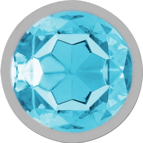 Aluminum Anal Plug with Blue Glass S – Intense