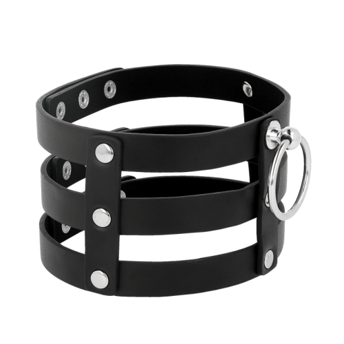 Veganes Lederhalsband Im Fetisch Stil | Coquette Chic Desire