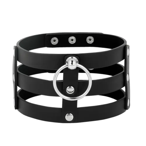Vegan Leather Fetish Style Collar – Coquette Chic Desire