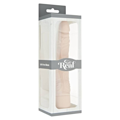 Klassischer Schlanker Vibrator Hautfarben | Get Real