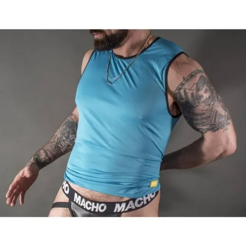 Blaues T-Shirt S/M – Macho