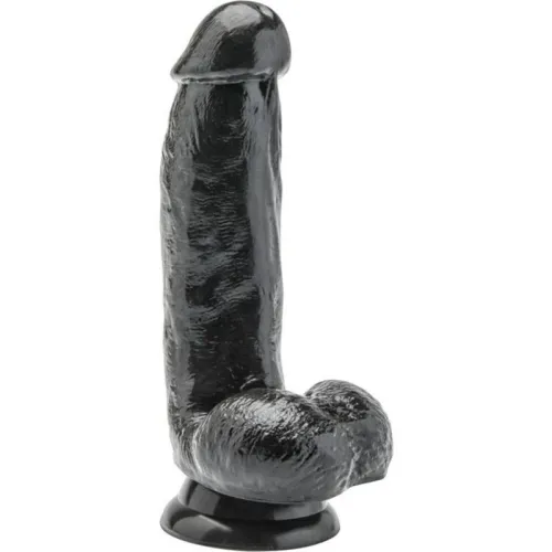 Dildo 12cm Mit Hoden Schwarz – Get Real