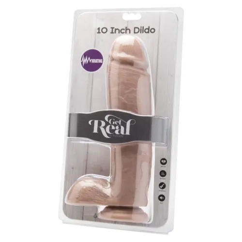 Vibrator Mit Hoden 25,5cm Natural | Get Real