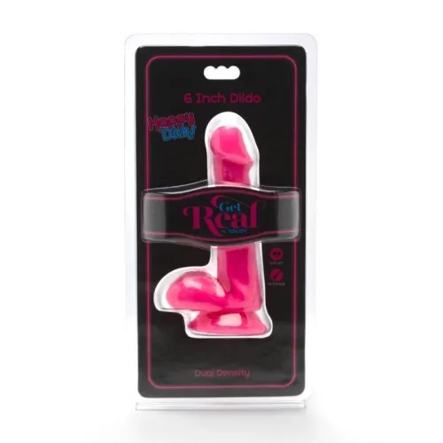 Happy Dicks Dildo 12cm Mit Hoden Rosa – Get Real
