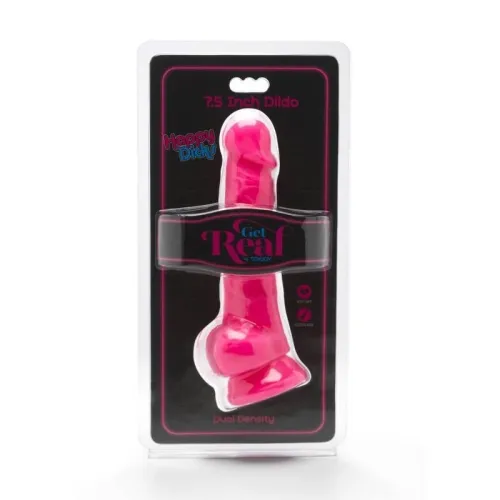 Happy Dicks 19cm Mit Bällen Rosa – Get Real