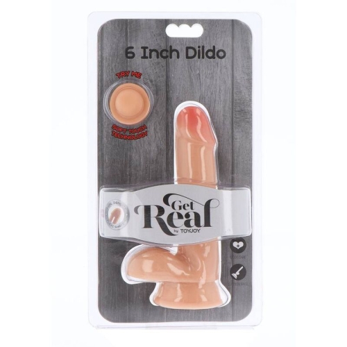 Dual Density Dildo 17cm Mit Hoden | Get Real