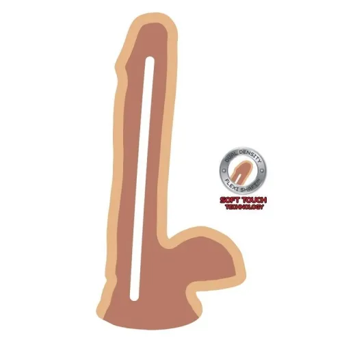Dual Density Dildo 17cm Mit Hoden – Get Real