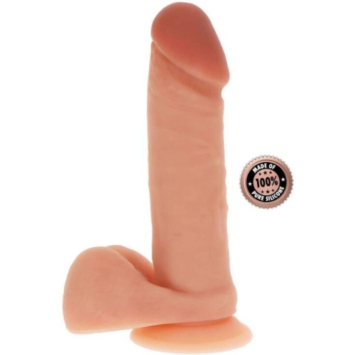 Silikondildo 20,5cm Mit Hoden Hautfarben | Get Real