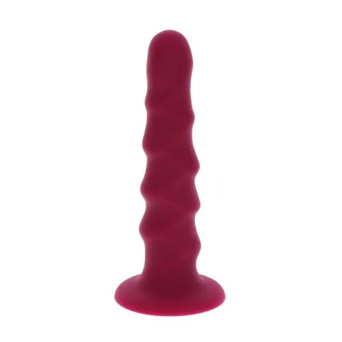 Ribbed Dong 12cm Rot – Get Real