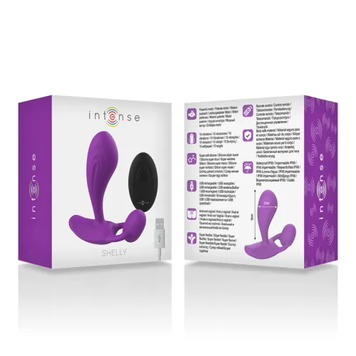 Shelly Anal Plug with Remote Control Purple – Intense