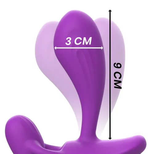 Shelly Anal Plug with Remote Control Purple – Intense