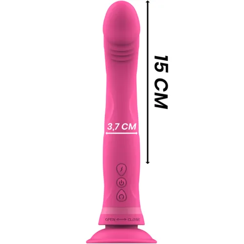 Michelangelo Dildo Silicone Vibrator Pink – Intense