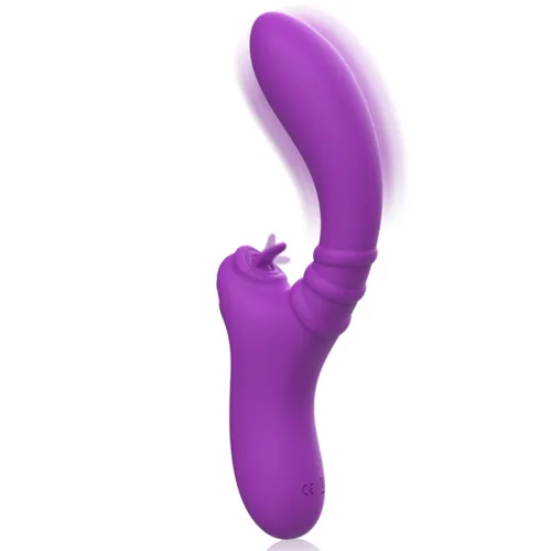 Harry Flexibler Vibrator Mit Lila Zunge | Intense
