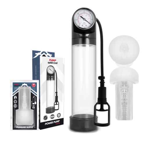Rx9 Transparent Mit Masturbator | Pump Addicted
