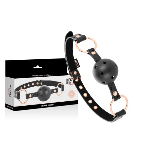 Ball gag vegan leather – Begme Black Edition