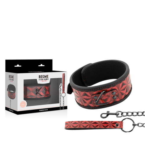 Vegane Lederhalskette | Begme - Red Edition