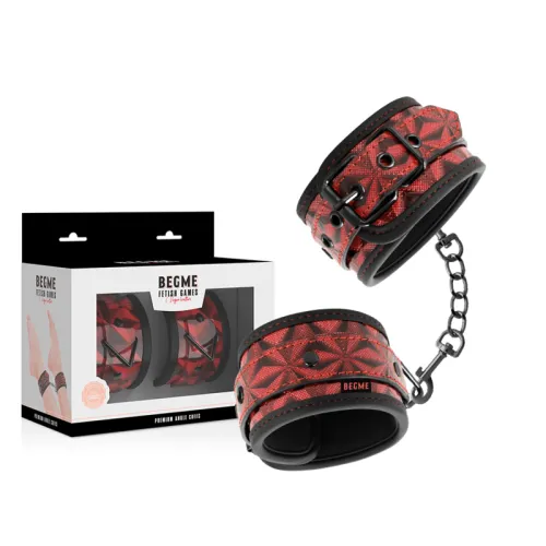 Ankle leather restraint – Beg Me Red Edition
