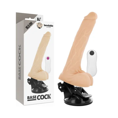 Natürlicher Beweglicher Vibrator Mit Fernbedienung 18,5cm | Basecock
