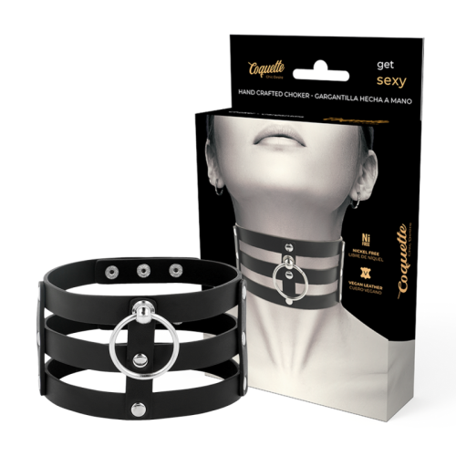 Veganes Lederhalsband Im Fetisch Stil | Coquette Chic Desire