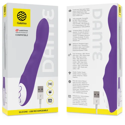 Galatea - Dante Lila Vibrator Kompatibel Mit Watchme Technologie