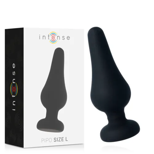Anal Plug Pipo L Silikon Schwarz 13cm – Intense