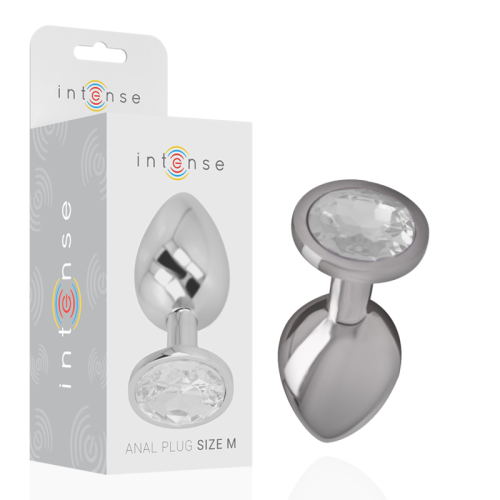 Aluminium Analplug Mit Silbernem Glas Grösse M | Intense