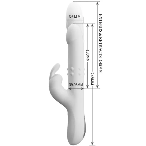 Reese Rotierender Vibrator Silber | Pretty Love