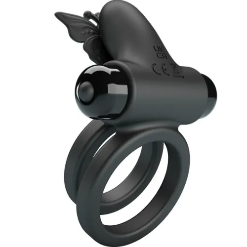 Doppelringvibrator Mit Schwarzem Stimulator – Pretty Love