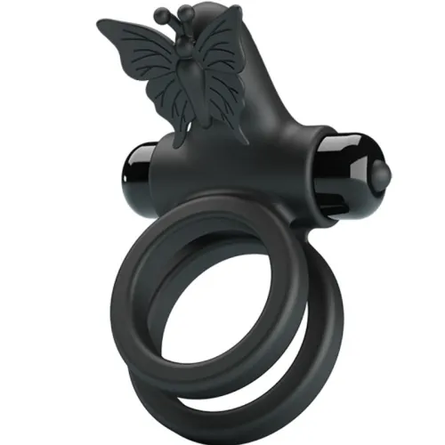 Doppelringvibrator Mit Schwarzem Stimulator – Pretty Love