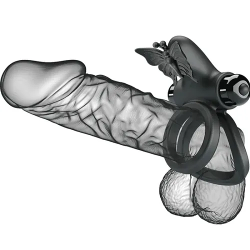 Doppelringvibrator Mit Schwarzem Stimulator – Pretty Love
