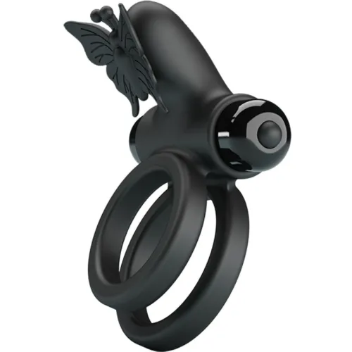 Doppelringvibrator Mit Schwarzem Stimulator – Pretty Love