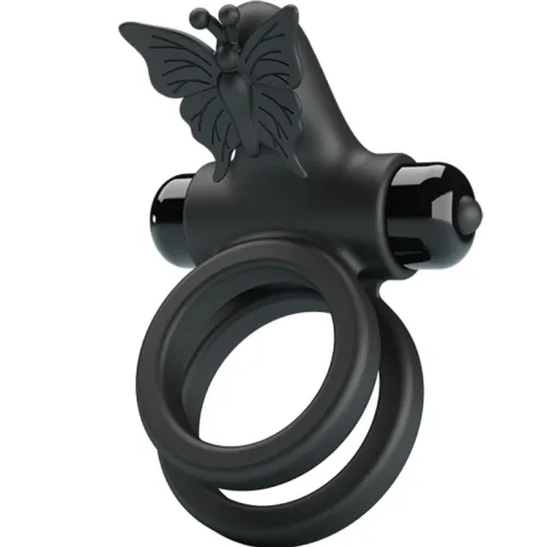 Doppelringvibrator Mit Schwarzem Stimulator – Pretty Love