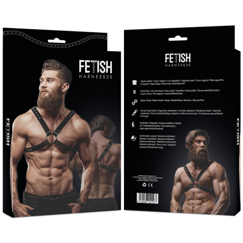 Kreuzbrustgeschirr Aus Öko Leder | Fetish Submissive