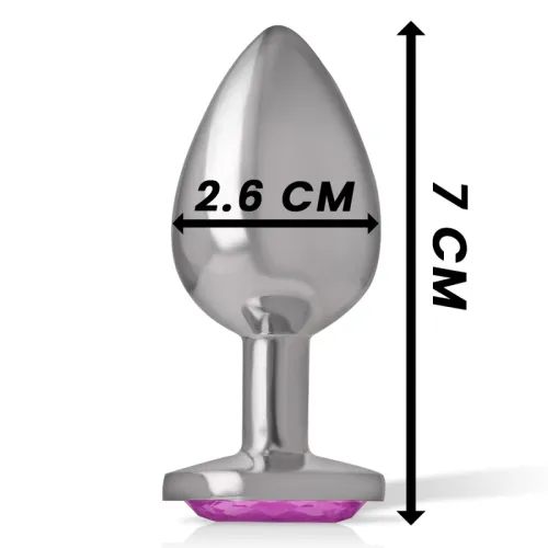 Anal Plug Metal Aluminum Heart N Pink S – Intense