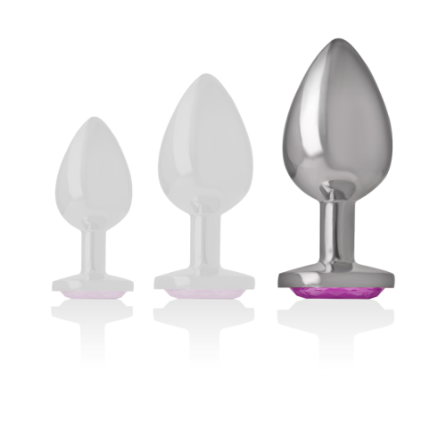 Aluminium Analplug Rosa Herz Grösse L | Intense