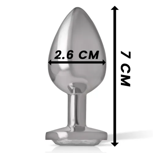 Weiss Heart Aluminium Metall Anal Plug S – Intense