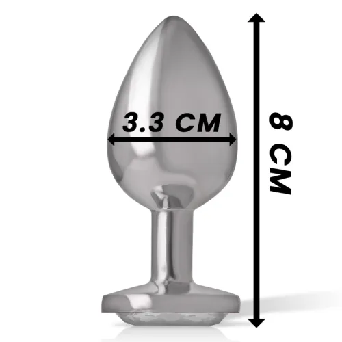 Weiss Heart Aluminium Analplug M – Intense