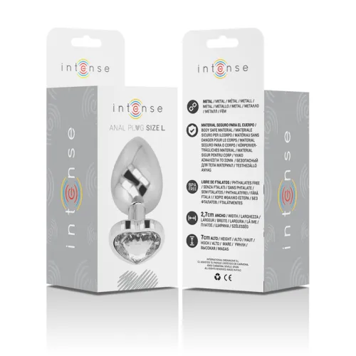 Weiss Heart Aluminium Anal Plug L – Intense