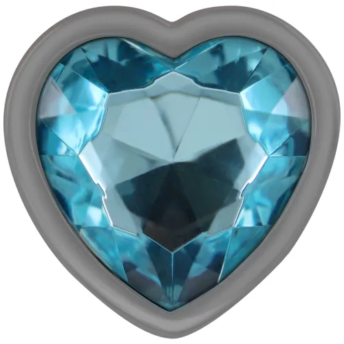 Anal Plug Metal Aluminum Heart N Blue S – Intense