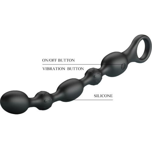 Analbeads Mit 10 Vibrationen Wiederaufladbar Silikon | Pretty Love