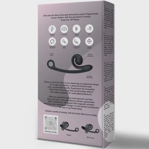 Curvy Vibrator Schwarz | Snail Vibe