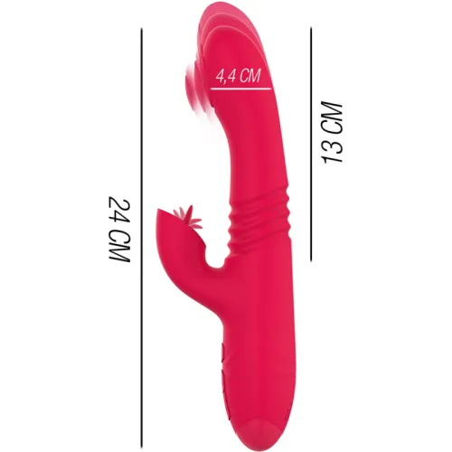 Dua Vibrator Up & Down Mit Roter Zunge | Intense