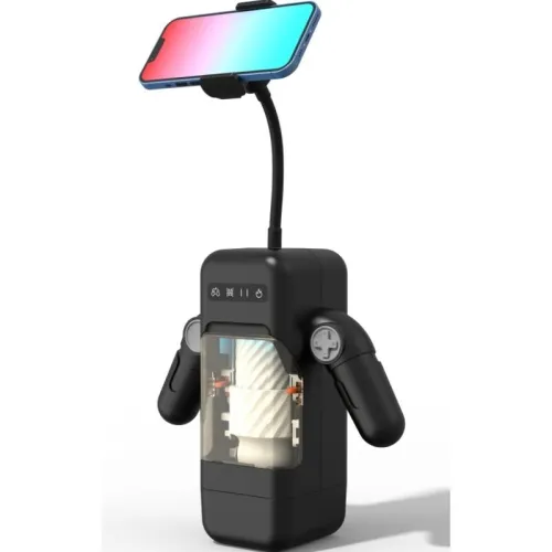 Game Cup Thrusting Vibration Masturbator Black