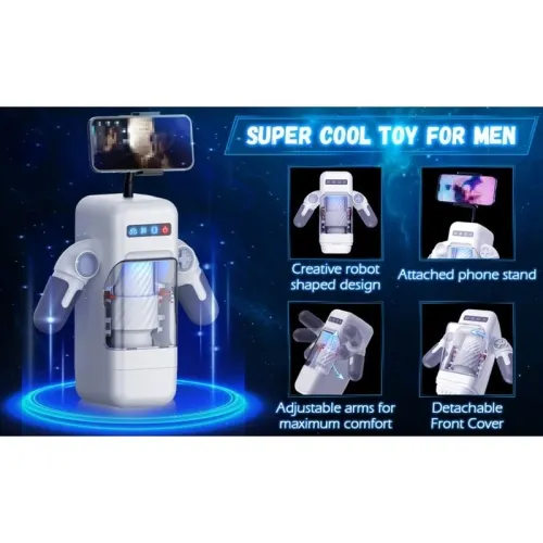 Game Cup Thrusting Vibration Masturbator Black