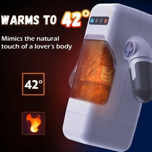 Game Cup Thrusting Vibration Masturbator Black