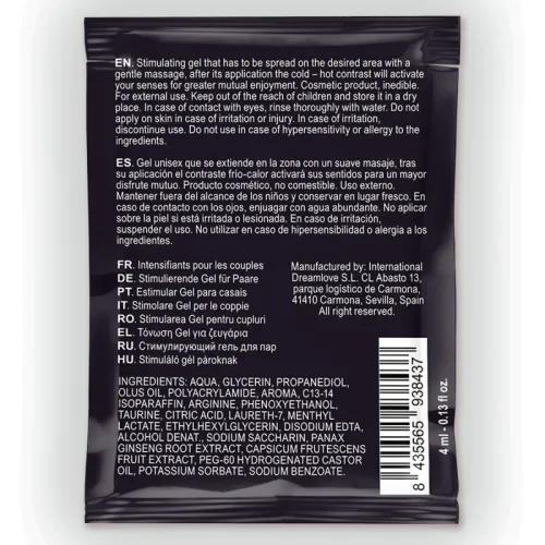 Erektionsverbesserendes Gel Mit Kalt - Heiss - Effekt 4ml – Spartan