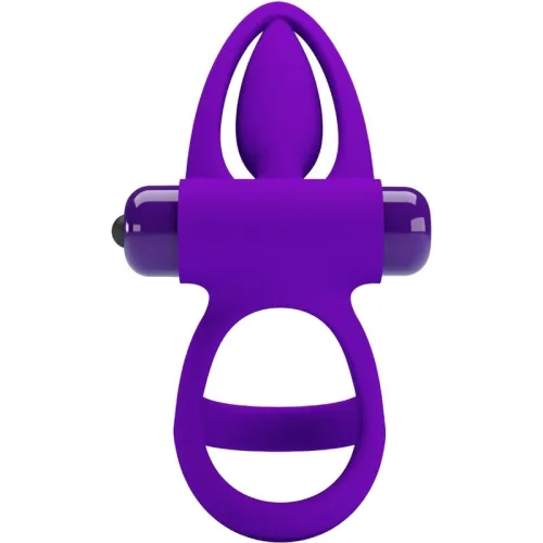 Vibrator Ring 10 Modes Purple Silicone – Pretty Love